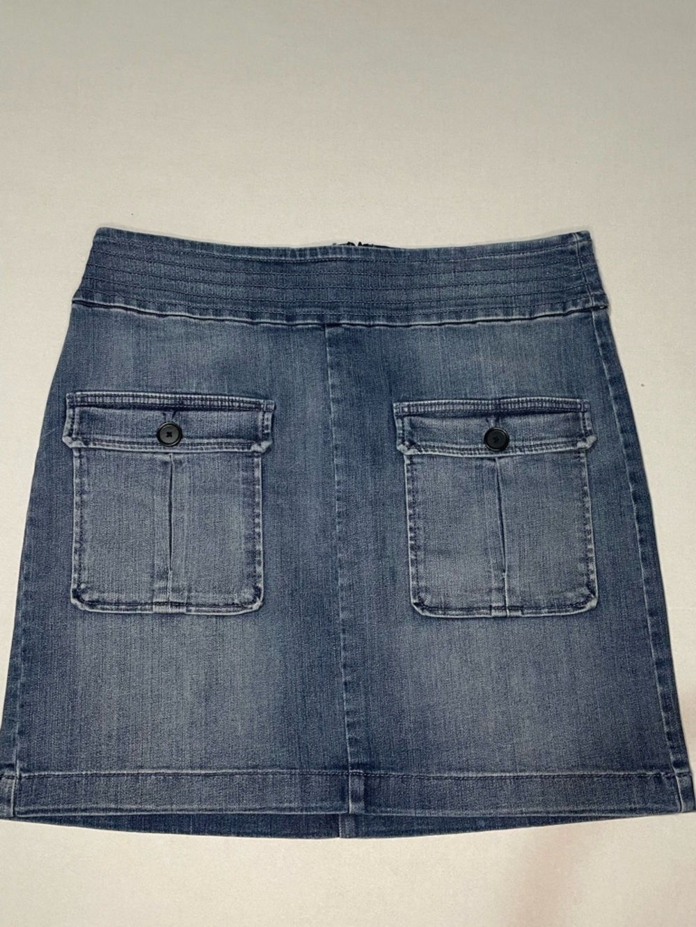 LOFT Denim Pocket Mini Skirt - Blue Wash